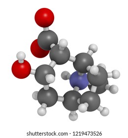 Ecgonine Coca Alkaloid Molecule Metabolite Cocaine Stock Illustration ...