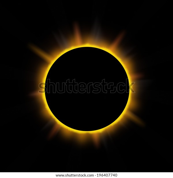 Eclipse on a dark\
background.
