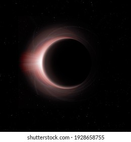 Eclipse Of The Sun In Outer Space