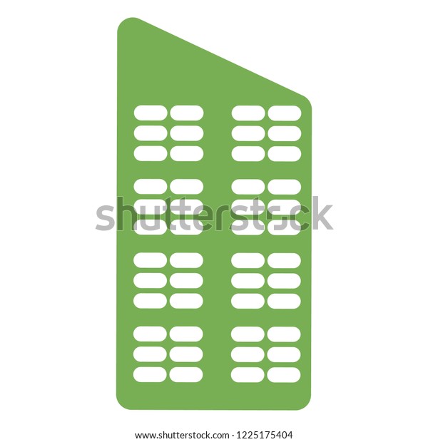 Eco city house icon.\
Simple illustration of eco city house icon for web design isolated\
on white background