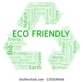 Eco Friendly word cloud.