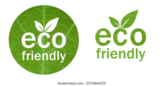 Eco Labels Set Isolated White Background  - Powered by Shutterstock