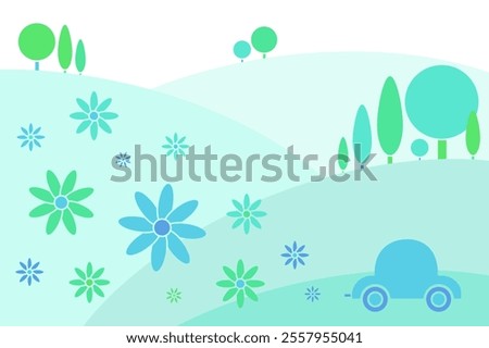 Similar – Image, Stock Photo Highway to ecomarket Green