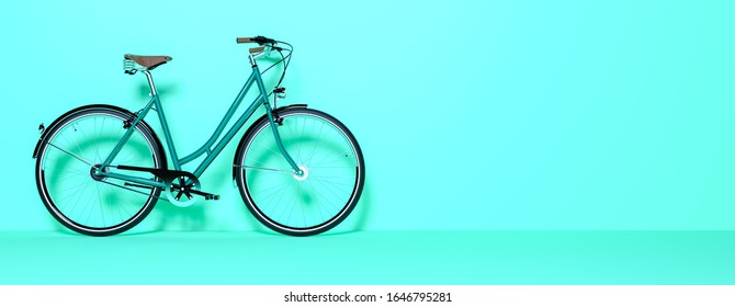 vintage teal bike