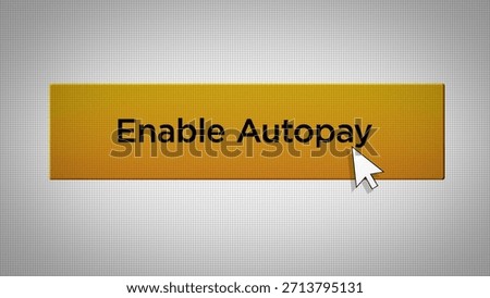 E-Commerce Series - Mouse Pushes Enable Autopay Button