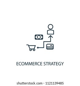 eCommerce Strategy icon. Logo element illustration. eCommerce Strategy symbol design from eCommerce collection. Simple eCommerce Strategy concept. Can be used in web and mobile.