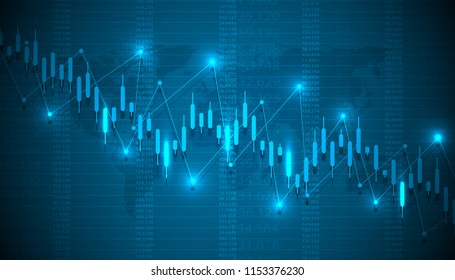 Creative Glowing Forex Chart Wallpaper Elements Stock Illustration ...