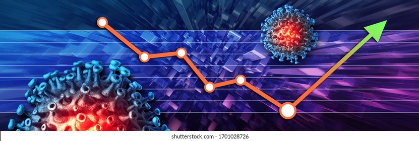 Economic Restart. After The Coronavirus Crisis. Rebooting The Global Economy. 3D Rendering