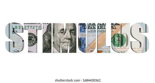 Economic Stimulus US Dollar Illustration. 3D Rendering