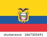 Ecuador flag render. Perfect for printing on T-shirts, posters, wall murals, wall murals, mugs, glasses, sun loungers, banners, roll-ups, exhibition walls and any other printing materials.