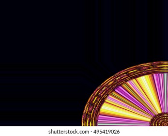 Edges frame Abstract background Laser light multicolored for design , Pattern fame with space for text