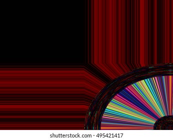 Edges frame Abstract background Laser light multicolored for design , Pattern fame with space for text