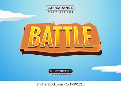 Editable Battle War Game Texture Text Effect Style