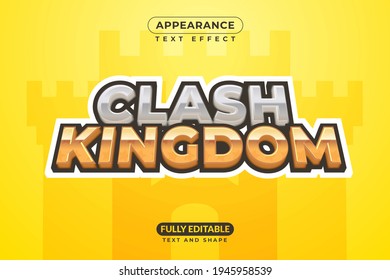 Editable Text Effect Clash Kingdom Empire Game Title