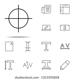 Editorial, Guide Icon. Editorial Design Icons Universal Set For Web And Mobile