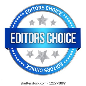 editors choice concept illustration design over a white background