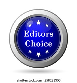 Editors choice icon. Internet button on white background. 