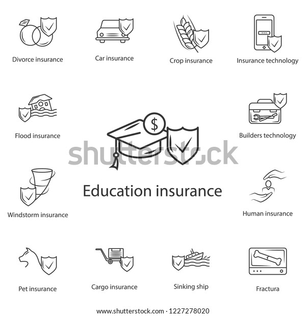 Education Insurance icon.\
Simple element illustration. Education Insurance symbol design from\
Insurance collection set. Can be used for web and mobile on white\
background