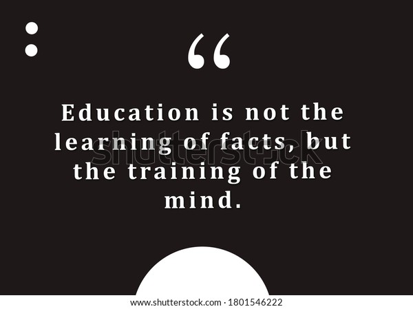 Education Not Learning Facts Training Mind Stock Illustration 1801546222