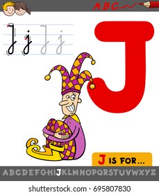 Educational Cartoon Illustration Letter J Alphabet Stock Illustration ...