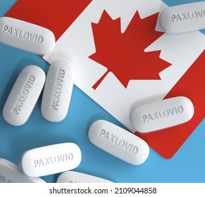 EE.UU. ;January 17, 2022: Paxlovid, Pfizer’s Oral COVID-19 Pill, Approved In Canada. 3D Rendering