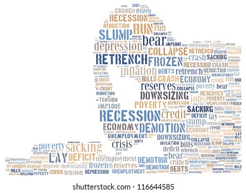 Effect of economic recession: text graphics
