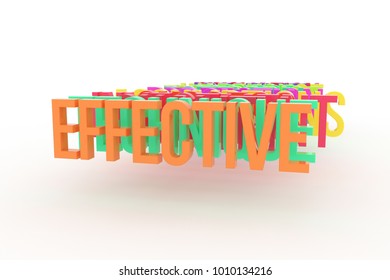 Effective Business Conceptual Colorful 3d Words Stock Illustration ...