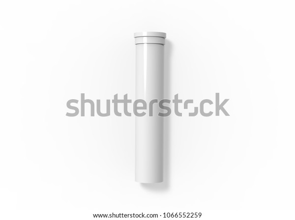 Download Effervescent Tablets Tube Mockup On Isolated Stock Illustration 1066552259