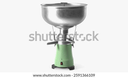 Efficient cream separator featuring a sleek design with durable materials and an easy-to-use electric base for consistent performance.