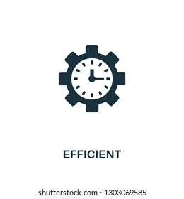 Efficient icon. Premium style design, pixel perfect efficient icon for web design, apps, software, printing usage.