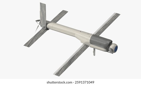 Efficient tactical drone featuring advanced rotating blades design for versatile aerial applications.