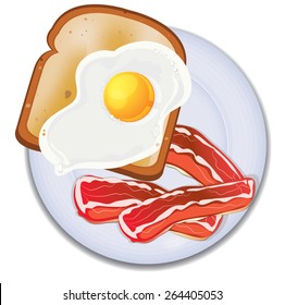 923 3 Egg Bacon Images, Stock Photos & Vectors | Shutterstock