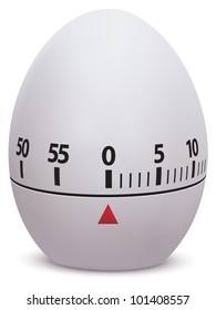 Egg Timer Isolated On White.