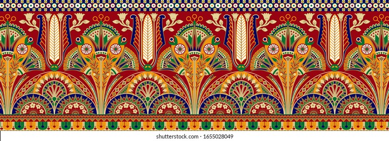 egyptian  border textile digital beautiful 
