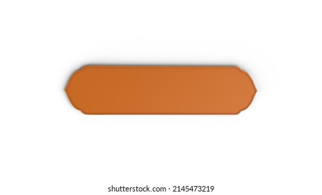 Eid Text Frame Top View 3D Rendering