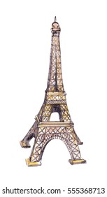 Eiffel Tower. Watercolor