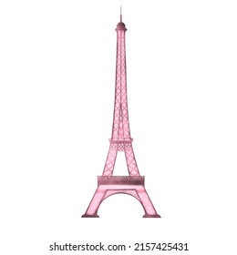 Eiffel Tower, watercolor illustration perfect for greeting cards, party invitations, embellishments, handicrafts, stationery, scrapbooking, posters, stickers, t-shirts.