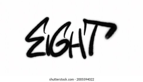 Eight Graffiti Spray Paint Street Art Stock Illustration 2005594022 ...