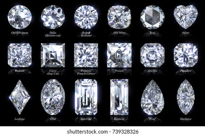 shapes of diamonds and their names