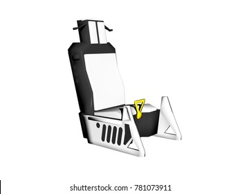 Ejection Seat 3D Rendering