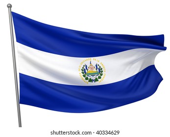 El Salvador National Flag Stock Illustration 40334629 | Shutterstock