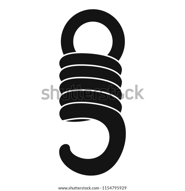 Elastic spring icon.\
Simple illustration of elastic spring icon for web design isolated\
on white\
background