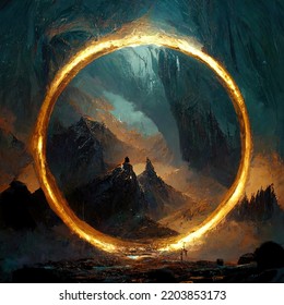 Elden Ring Lord Of The Rings Gold Digital Art 3D Render