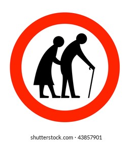 Elderly People Sign