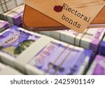 Electoral bond creative illustration. finance, bonds