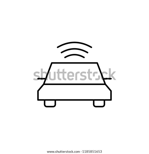 electric car icon. Element of Internet related\
icon for mobile concept and web apps. Thin line electric car icon\
can be used for web and\
mobile
