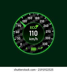 Electric Car Speedometer With Illumination