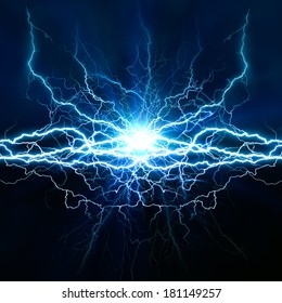 Electric Lighting Effect Abstract Techno Backgrounds Stock Illustration ...