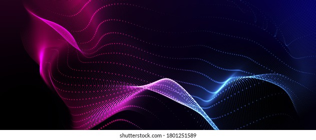 Electric Power Light Energy Space Line Wave Fabric Motion Blur, Big Cloud Data Online Digital World Technology Background, 3D Futuristic Iot Neon Light Abstract Cyber Space Metaverse Background