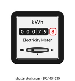 Electric Power Meter. Energy, Electricity Counter. 